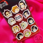 12 stickers del anime Demon Slayer.