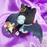 Llavero Peluche Pokémon Center Halloween Time Litten - Imagen 4