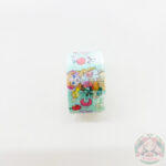 Cinta decorativa estampada, color verde con celeste.