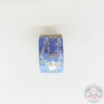 Cinta decorativa estampada, color azul.